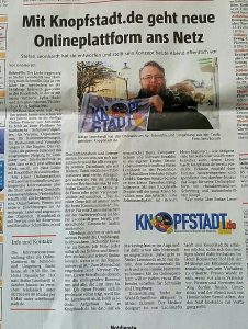 OTZ Artikel über Knopfstadt.de vom 03.03.2017