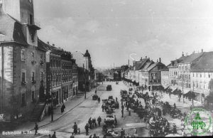 1925 - Marktplatz Schmölln - Wochenmarkt - Knopfstadt.de