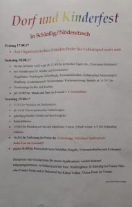 18. - 19. August 2018 - Freiwillige Feuerwehr Schloßig / Nödenitzsch - Dorf- und Kinderfest