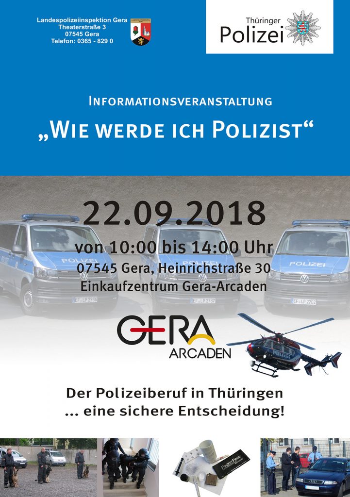 20. September 2018 - Tag der Präventionen und Entscheidungen - Landespolizeiinspektion Gera