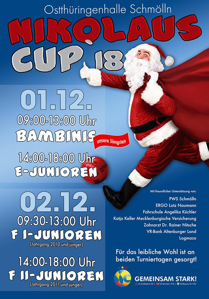 01. - 02. Dezember 2018 - Nikolaus Cup 2018 - SG SV Schmölln