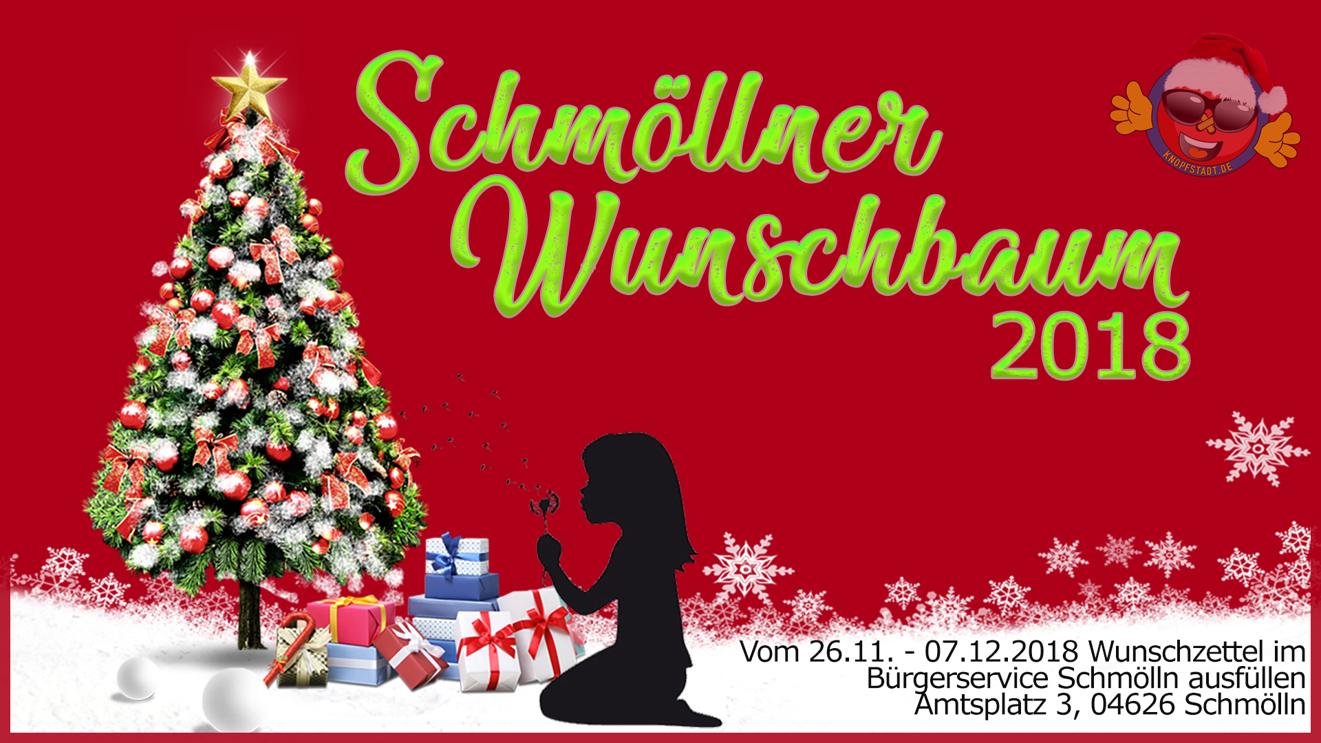 Wunschbaum Schmölln 2018 - Knopfstadt.de