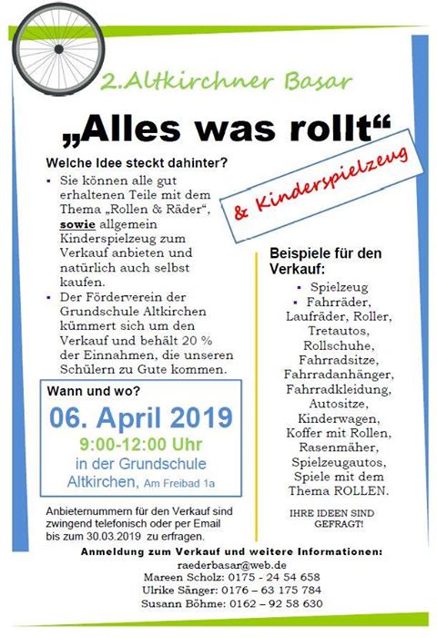 06. April 2019 - 2. Altkirchener Basar - Förderverein Grundschule Altkirchen