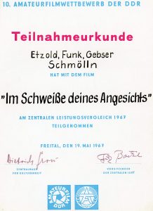 „Im Schweiße deines Angesichts“