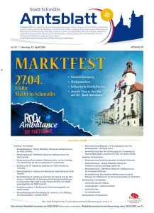 Amtsblatt der Stadt Schmölln vom 13. April 2024