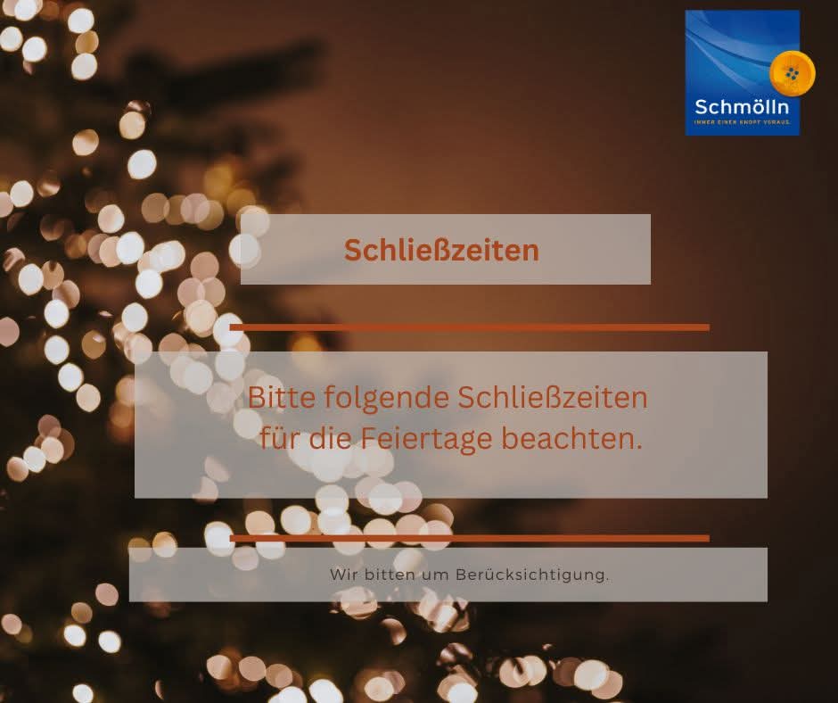 Schmöllner Stadtverwaltung: Erreichbarkeit über Weihnachten & Neujahr