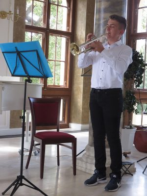 © Musikschule Altenburger Land - an der Trompete Musikschüler Luke Mißbach